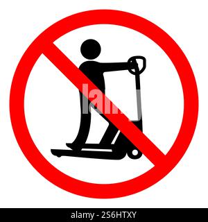 Ne jouez pas avec les scooters Illustration de Vecteur