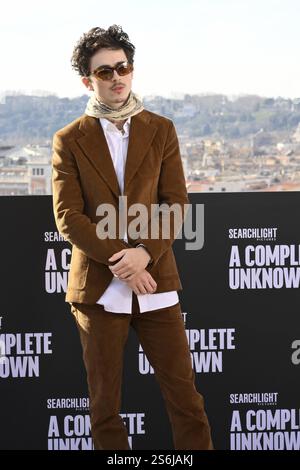 Rome, Italie. 17 janvier 2025. Rome : Hôtel de la ville. Film Photocall « Un inconnu complet ». Sur la photo : Timothée Chalamet crédit : Agence photo indépendante/Alamy Live News Banque D'Images