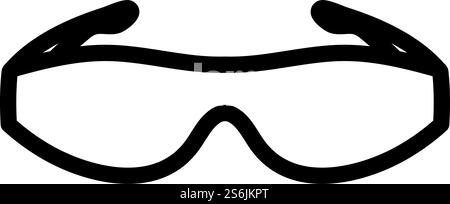 Icône lunettes de soleil de poker. Conception de contour gras modifiable. Illustration vectorielle. Illustration de Vecteur