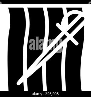 vecteur d'icône de glyphe de taureau espagne. signe tauromachie espagne. illustration noire du symbole de contour isolé. bull fighting espagne illustration vectorielle d'icône de glyphe Illustration de Vecteur