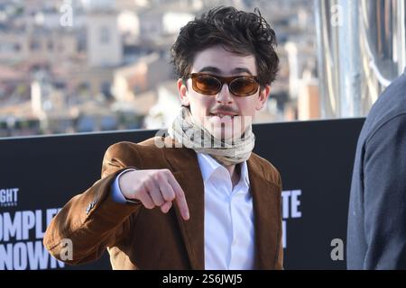 Roma, Latium. 17 janvier 2025. Timothee Chalamet pendant le film Photocall Un inconnu complet le 17 janvier 2025 crédit : massimo insabato/Alamy Live News Banque D'Images