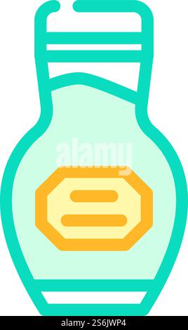 vecteur d'icône de couleur wasabi d'emballage. emballage de l'affiche wasabi. illustration de symbole isolé. illustration vectorielle d'icône de couleur wasabi d'emballage Illustration de Vecteur