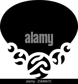 vecteur d'icône de glyphe de décoration en bois. panneau de décoration en bois. illustration noire du symbole de contour isolé. illustration vectorielle d'icône de glyphe de décoration en bois Illustration de Vecteur