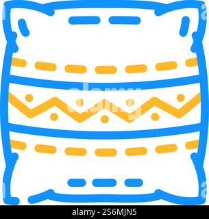 oreillers faisant vecteur d'icône de couleur. oreillers faisant signe. illustration de symbole isolé. oreillers faisant illustration vectorielle d'icône de couleur Illustration de Vecteur