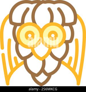 vecteur d'icône de couleur de jouet de cône. panneau pour jouets en forme de cône. illustration de symbole isolé. illustration vectorielle d'icône de couleur de jouet de cône Illustration de Vecteur