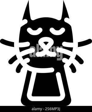 vecteur d'icône de glyphe de poche en feutre. panneau de poche en feutre. illustration noire du symbole de contour isolé. illustration vectorielle d'icône de glyphe de poche en feutre Illustration de Vecteur