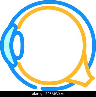 vecteur d'icône de couleur ophtalmologie de traitement des yeux. signe ophtalmologique du traitement oculaire. illustration de symbole isolé. illustration vectorielle d'icône de couleur d'ophtalmologie de traitement des yeux Illustration de Vecteur