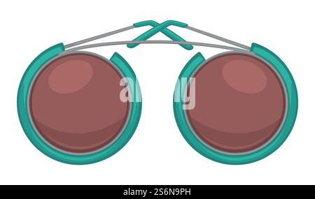 Lunettes à la mode pour l'été, icône isolée des lunettes de soleil pour l'été. Accessoires élégants pour femmes ou hommes. Complément élégant à la mode pour la tenue, vecteur de mode dans l'illustration de style plat. Lunettes de soleil cerclées, accessoires tendance unisexes pour vecteur d'été Illustration de Vecteur