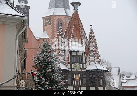 Noël à Michelstadt Banque D'Images