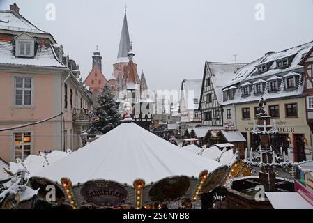 Noël à Michelstadt Banque D'Images
