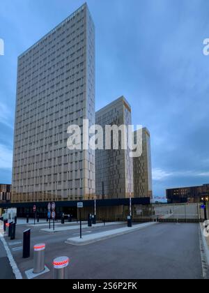 Bibliothèque de la Cour de justice de l'Union européenne, plateau du Kirchberg, Luxembourg, Europe Banque D'Images