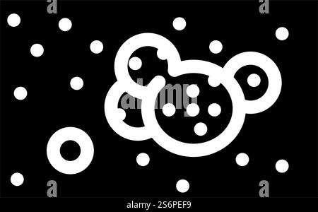 vecteur d'icône de glyphe de maladie de peau d'angiokératome. angiokératome signe de maladie cutanée. illustration noire du symbole de contour isolé. illustration vectorielle d'icône de glyphe d'angiokeratoma skin ill Illustration de Vecteur