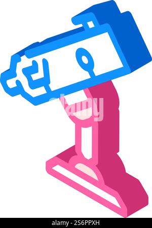 vecteur d'icône isométrique d'équipement de télescope. panneau d'équipement télescopique. illustration de symbole isolé. illustration vectorielle d'icône isométrique d'équipement de télescope Illustration de Vecteur