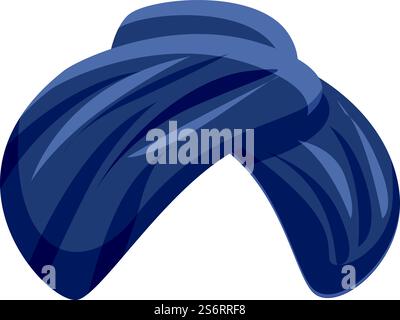 Vecteur de dessin animé d'icône turban indien. Chapeau arabe. Culture Pagdi. Vecteur de dessin animé d'icône turban indien. Chapeau arabe Illustration de Vecteur