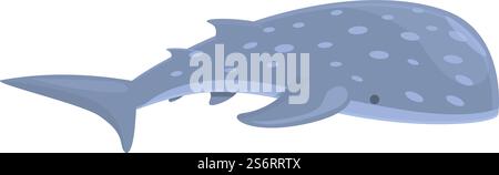 Vecteur de dessin animé d'icône de requin de baleine Sealife. Animal marin. Faune marine. Vecteur de dessin animé d'icône de requin de baleine Sealife. Animal marin Illustration de Vecteur