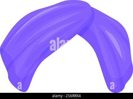 Vecteur de dessin animé d'icône turban homme. Chapeau arabe. Coiffe indienne. Vecteur de dessin animé d'icône turban homme. Chapeau arabe Illustration de Vecteur