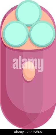 Vecteur de dessin animé d'icône de rasoir électrique. Rasoir mécanique. Rasage des cheveux. Vecteur de dessin animé d'icône de rasoir électrique. Rasoir mécanique Illustration de Vecteur