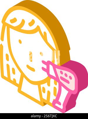 vecteur d'icône isométrique de levage laser. panneau de levage laser. illustration de symbole isolé. illustration vectorielle d'icône isométrique de levage laser Illustration de Vecteur