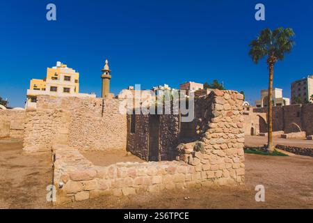 Moyen-Orient, Jordanie, Aqaba, Château d'Aqaba ou Fort d'Aqaba, ou Château Mamluk Banque D'Images