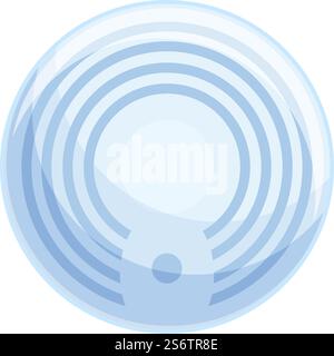 Vecteur de dessin animé d'icône de capteur ignifuge. Détecteur de fumée. Alarme incendie. Vecteur de dessin animé d'icône de capteur ignifuge. Détecteur de fumée Illustration de Vecteur