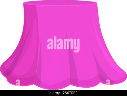 Vecteur de dessin animé d'icône de jupe de femme. Mode longue. Fille mini. Vecteur de dessin animé d'icône de jupe de femme. Mode longue Illustration de Vecteur