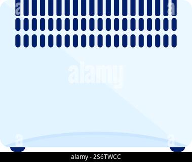 Vecteur de dessin animé d'icône de convecteur. Radiateur de chauffage. Mur électrique. Vecteur de dessin animé d'icône de convecteur. Radiateur de chauffage Illustration de Vecteur