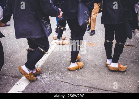 Belgique, Wallonie, province de Hainaut, Beloeil. Carnaval de Basecles Banque D'Images