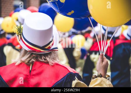Belgique, Wallonie, province de Hainaut, Beloeil. Carnaval de Basecles Banque D'Images