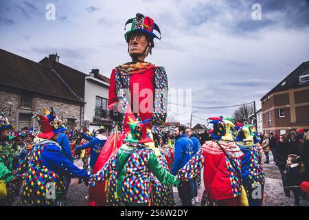 Belgique, Wallonie, province de Hainaut, Beloeil. Carnaval de Basecles Banque D'Images