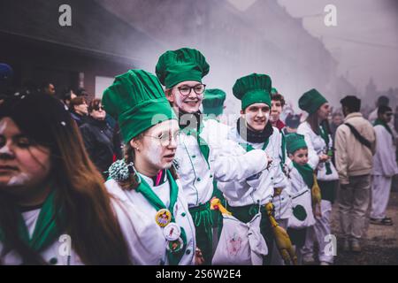 Belgique, Wallonie, province de Hainaut, Beloeil. Carnaval de Basecles Banque D'Images