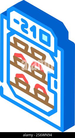 vecteur d'icône isométrique d'équipement d'usine de congélateur. panneau d'équipement d'usine pour congélateur. illustration de symbole isolé. illustration vectorielle d'icône isométrique d'équipement d'usine de congélateur Illustration de Vecteur