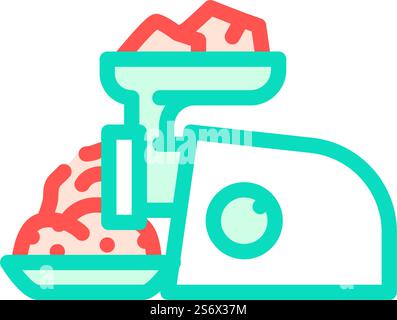 vecteur d'icône de couleur de viande hachée. affiche viande hachée. illustration de symbole isolé. illustration vectorielle d'icône de couleur de viande hachée Illustration de Vecteur