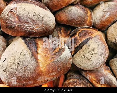 Le pain Galler est un type de pain composé de farine de seigle et de farine semi-blanche avec une chapelure compacte et une croûte forte et croustillante. C'est l'un des plus populaires Banque D'Images