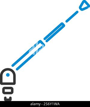Icône de composant d'antenne radio.Contour gras modifiable avec Color Fill Design.Illustration vectorielle. Illustration de Vecteur