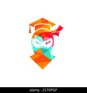 Logo Smart ninja Modern Education Vector. Illustration de Vecteur