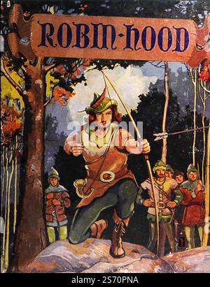 ROBIN HOOD - représentations dans la littérature. - Couverture du livre de Henry Gilbert 1927 Banque D'Images