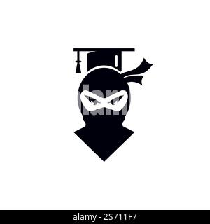 Logo Smart ninja Modern Education Vector. Illustration de Vecteur