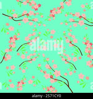 Motif floral doux sans couture. Couleurs pastel douces, modèle sans couture pour les produits de beauté ou autres. Illustration de Vecteur