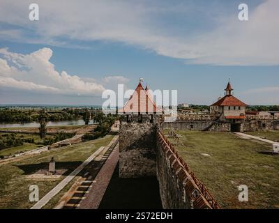 La forteresse de Bendery est un monument architectural du XVIe siècle. Situé sur la rive droite du fleuve Dniestr dans la ville de Bendery, Transnistri Banque D'Images
