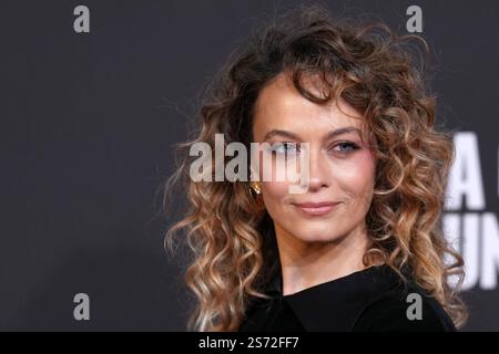 Gaia Messerklinger assiste au photocall du film 'Un inconnu complet' à l'Auditorium Parco della Musica à Rome (Italie), le 17 janvier 2025. Banque D'Images