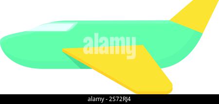 Vecteur de dessin animé d'icône d'avion jouet. Magasin de bois. Magasin d'étagères. Vecteur de dessin animé d'icône d'avion jouet. Magasin de bois Illustration de Vecteur