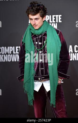 Rome, Italie. 17 janvier 2025. Timothée Chalamet assiste à la première photo de 'A Complete Unknown' à l'Hôtel de la ville le 17 janvier 2025 à Rome, Italie. Crédit : dpa/Alamy Live News Banque D'Images