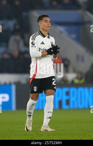 King Power Stadium, Leicester, Royaume-Uni. 18 janvier 2025. Premier League Football, Leicester City versus Fulham ; Josh King of Fulham Credit : action plus Sports/Alamy Live News Banque D'Images