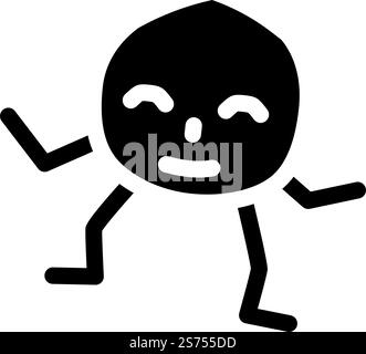 vecteur d'icône de glyphe de caractère géométrique de cercle. signe de caractère géométrique circulaire. illustration de symbole isolé. illustration vectorielle d'icône de glyphe de caractère géométrique de cercle Illustration de Vecteur