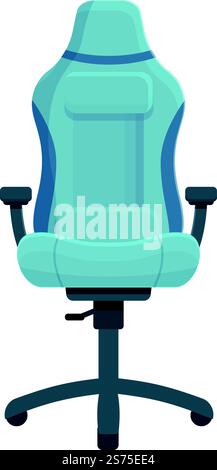 Vecteur de dessin animé d'icône de chaise de joueur à domicile. Meuble de jeu. Siège ergonomique. Vecteur de dessin animé d'icône de chaise de joueur à domicile. Meuble de jeu Illustration de Vecteur