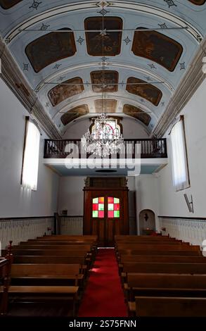 Seixas, Portugal - 12 avril 2024 : Igreja Matriz de São Bento, ou église Saint Benoît, est un monument religieux clé à Seixas, Portugal Banque D'Images