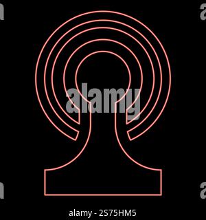 Néon diffusion périphérique sans fil icône d'onde radio couleur noire illustration vectorielle style plat image simple couleur rouge illustration vectorielle image lumière de style plat. Néon diffusion périphérique sans fil icône d'onde radio couleur noire illustration vectorielle image de style plat couleur rouge illustration vectorielle image de style plat Illustration de Vecteur