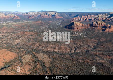 Photo aérienne de Sedona, Arizona, USA Banque D'Images