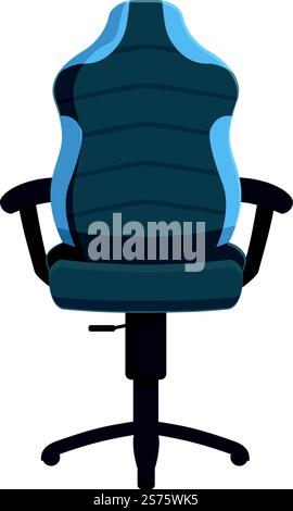 Vecteur de dessin animé d'icône de chaise de joueur d'affaires. Meuble de jeu. Siège ergonomique. Vecteur de dessin animé d'icône de chaise de joueur d'affaires. Meuble de jeu Illustration de Vecteur