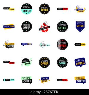 25 superbes modèles vectoriels dans le pack offre spéciale, idéal pour les graphistes Illustration de Vecteur